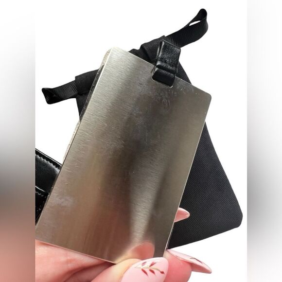 DIOR Compact Mirror With Black Faux Leather Case - Picture 3 of 9